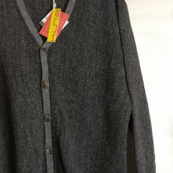 Kuna ALPACA Buttoned Ribbed Sweater Cardigan M with measurement BRAND NEW - Picture 2 of 6